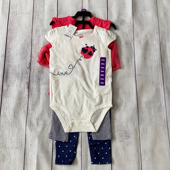 🐞 NWT Carter’s 24 Month Girls Outfit Sets CUTE 🐞 - Picture 4 of 13